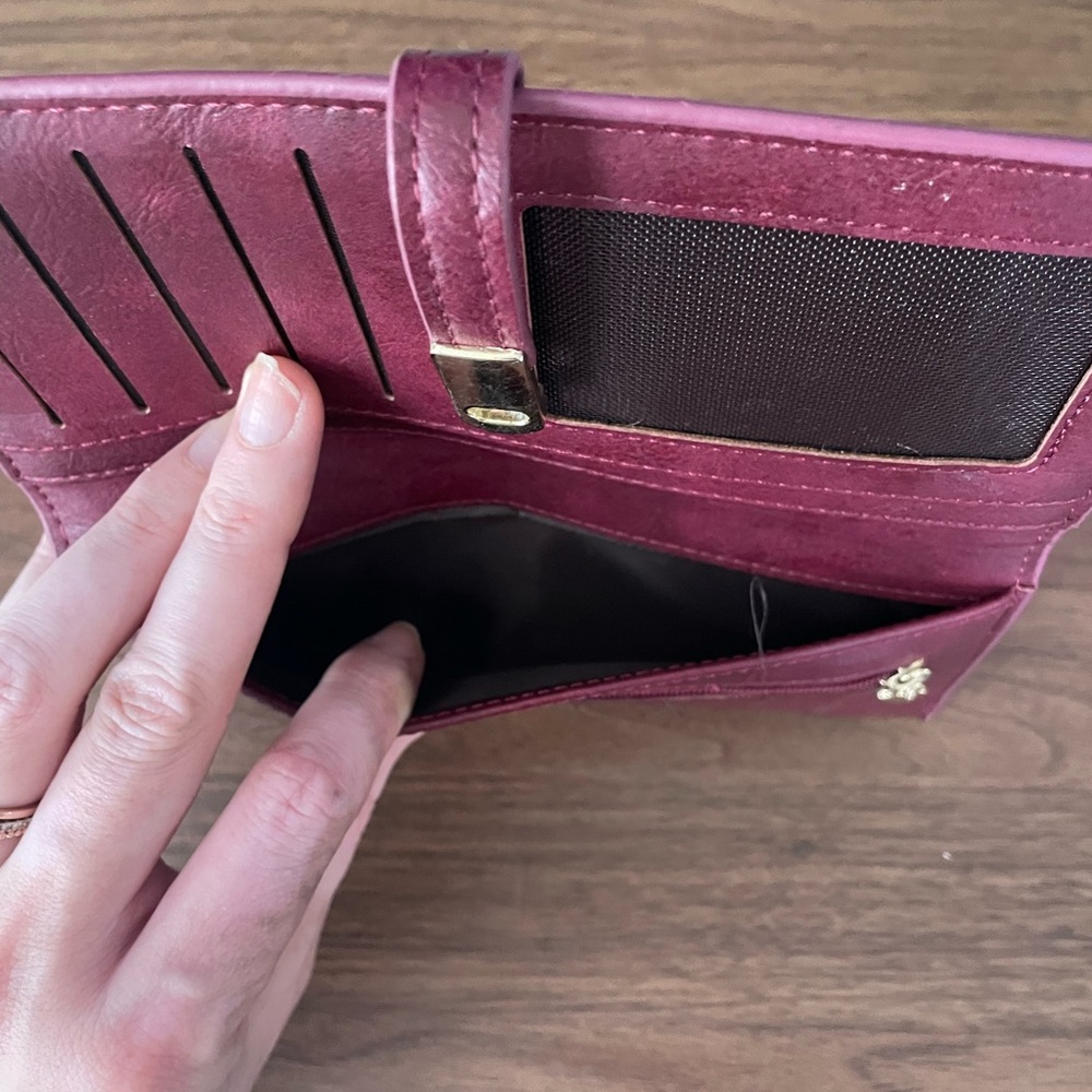 Burgundy wallet